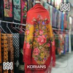 روسری ترکمن پشمی ریشه ابریشم