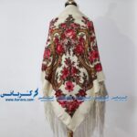 روسری نخی طرح دوتار نباتی rk6989