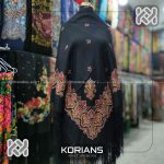 روسری ترکمن مدل دلار مشکی کد Rw8842