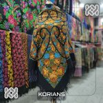 چارقد یوسف احمد گل آبی کد rw9741
