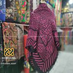 یالق ترکمنی مدل پلنگی رنگ سرخابی