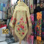 روسری ترکمن دلار کرمی