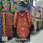 روسری ترکمن مدل تلویزیون وسط قرمز