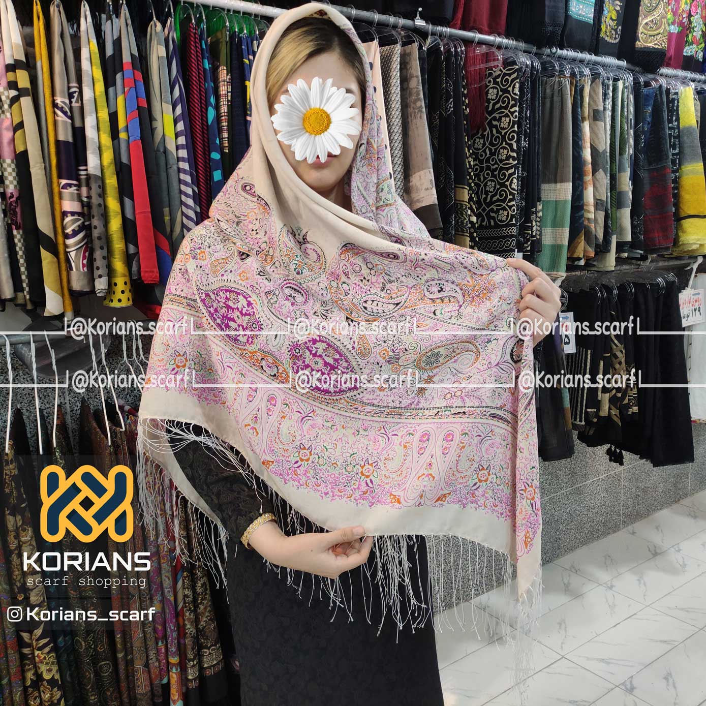 IMG_۲۰۲۳۱۰۰۷_۱۶۱۷۴۹ روسری نخی ترک نباتی کد Rs4576 - تصویر 1