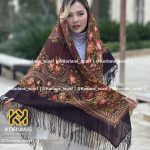 روسری ترکمنی پشمی اصیل ترکمن کد Rw10266