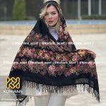 روسری ترکمن مشکی مدل پیازی