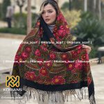 روسری ترکمنی پشمی مدل خان