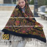روسری ترکمن طرح حلزونی