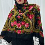 چارقد پشمی مدل دوتار rw7867