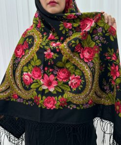 چارقد پشمی مدل دوتار rw7867