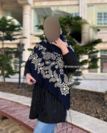 روسری نخی ترکمن مدل ترمه - تصویر 2
