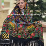 روسری طرح ندا مشکی کد Rw30000
