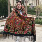روسری ترکمن پشمی اصل روسیه مدل Kake