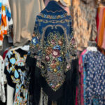 روسری پشمی طرح آیلین