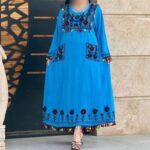 پیراهن ساحلی گلدوزی وخامه دوزی هندی