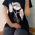 تیشرت طرح سه گل
