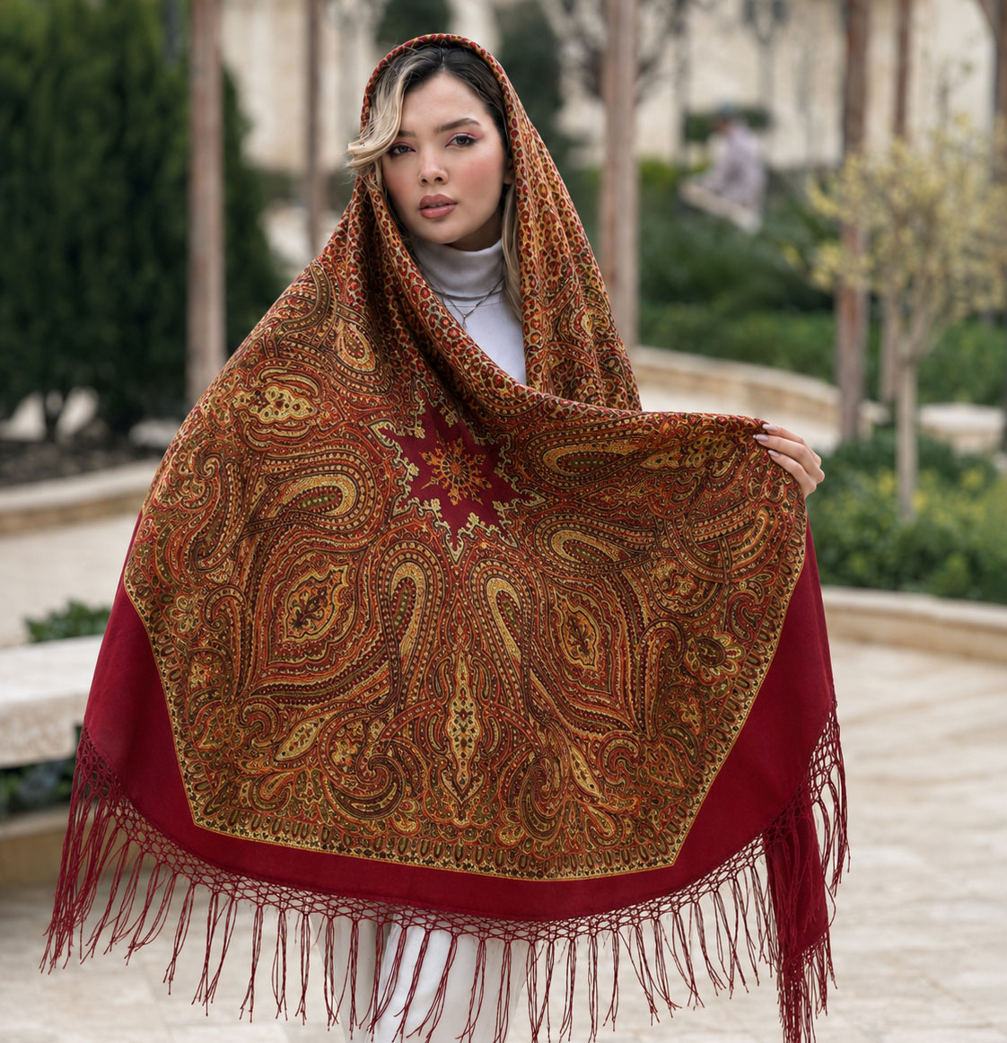 123 (6) روسری ترک نخی کد 100129 - تصویر 1
