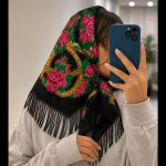 روسری ترکمن پشمی اصیل قواره متوسط کد R100193