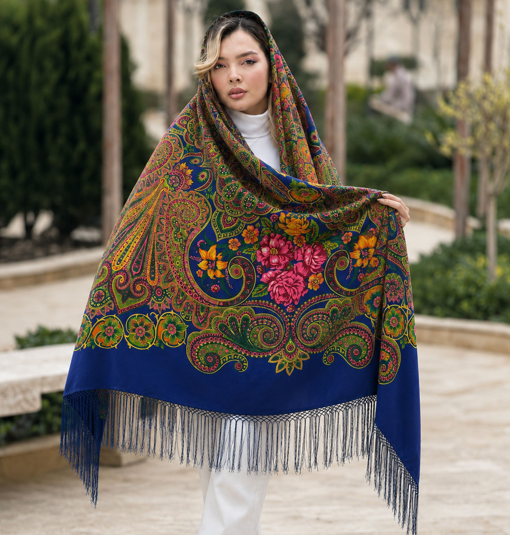 123 (2) روسری ترک نخی کد R100174 - تصویر 1