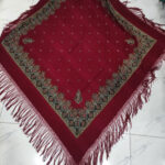 روسری ترکمنی پشمی اصیل کد R100188 - تصویر 2
