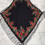 روسری ترکمنی پشمی اصیل کد R100180 - تصویر 2