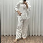 بلوز شلوار مدل آیدا چاپی - تصویر 3