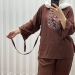 بلوز شلوار مدل آیدا چاپی - تصویر 5