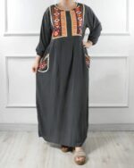 پیراهن مدل اسپریس چاپی جیب دار - تصویر 3