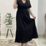 پیراهن ساحلی سلن خامه دوزی وارداتی
