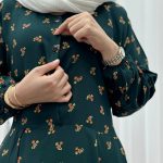 پیراهن ساحلی زنانه گلریز جلو دکمه دار مدل خدری - تصویر 5