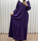 پیراهن ساحلی زنانه گلریز جلو دکمه دار مدل خدری - تصویر 8
