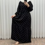 پیراهن ساحلی زنانه گلریز جلو دکمه دار مدل خدری