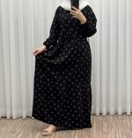 پیراهن ساحلی زنانه گلریز جلو دکمه دار مدل خدری