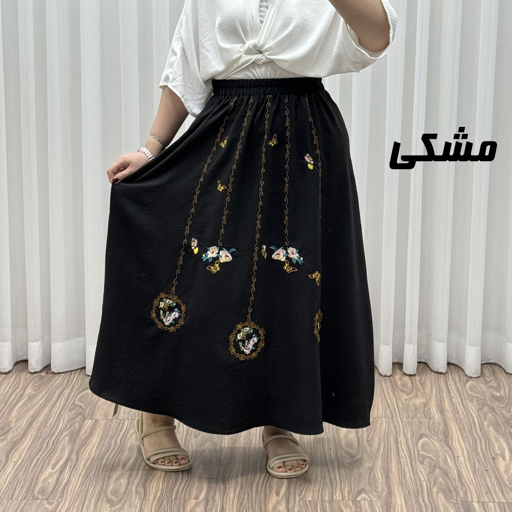IMG_9820 دامن مجلسی گلدوزی وارداتی - تصویر 1