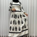 پیراهن ساحلی کریشه خارجی سایز بزرگ مدل ساده - تصویر 2