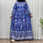پیراهن ساحلی زنانه بوگاتی مدل ترمه آسمانی - تصویر 6