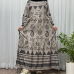 پیراهن ساحلی زنانه بوگاتی مدل ترمه آسمانی - تصویر 2