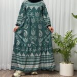 پیراهن ساحلی زنانه بوگاتی مدل ترمه آسمانی - تصویر 3