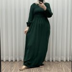 لباس ساحلی ساده آستین بلند