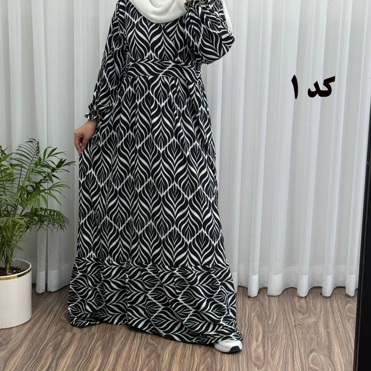 photo_2025-06-16_18-06-29 پیراهن ساحلی زنانه فلور گوزل یقه چپ و راستی - تصویر 1