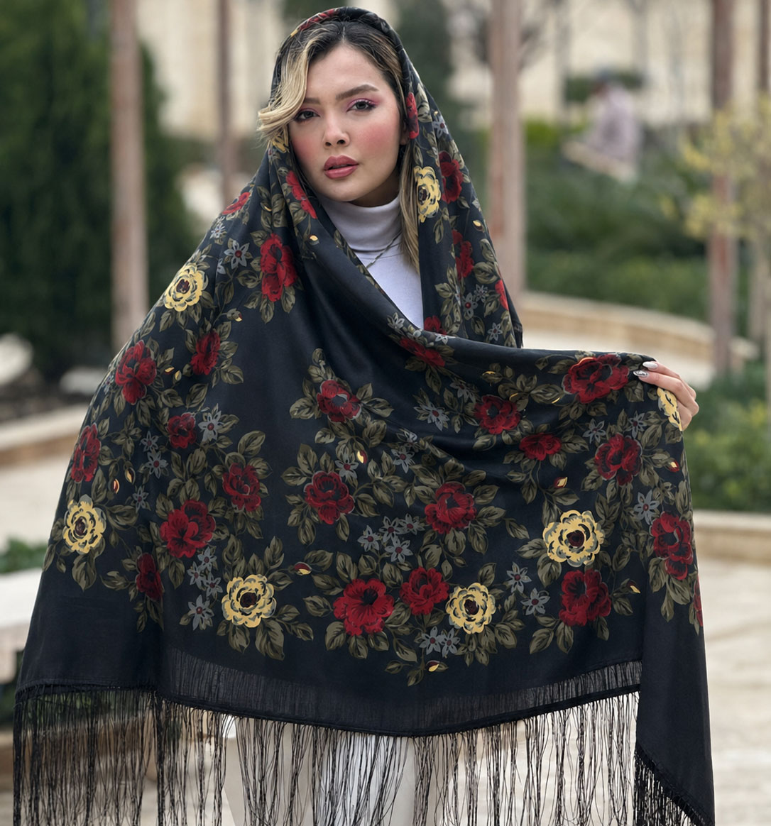 19 روسری ترکمن ایرانی کد 10019 - تصویر 1