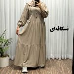 ساحلی جلو دکمه پارچه ساده - تصویر 9