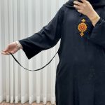 تونیک نخی گلدوزی مشکی - تصویر 2
