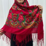 روسری ترکمن اصیل پشمی r100335