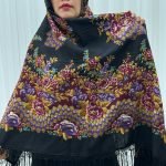 روسری ترکمن اصیل پشمی r100334