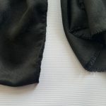 شال مشکی ساده لب ترک کد 828 - تصویر 2
