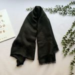 شال مشکی ساده مدل شنل کد 829
