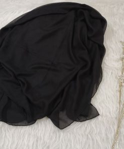 روسری حریر دور دست دوز کد 843