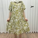 پیراهن راحتی جنس نخی مدل فلور کد 767 - تصویر 4