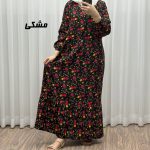 پیراهن ترکمنستان گلریز چین دار 763